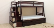 Двухъярусная кровать с комодом 