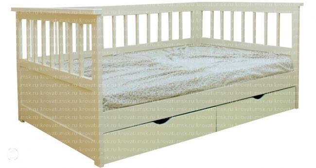 Кровать детская Лия-2 с бортиками от Кровати Letto 